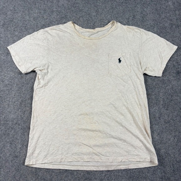 Polo Ralph Lauren Other - Polo Ralph Lauren T-Shirt Mens XL Beige Heathered Pocket Old Money Golf Casual